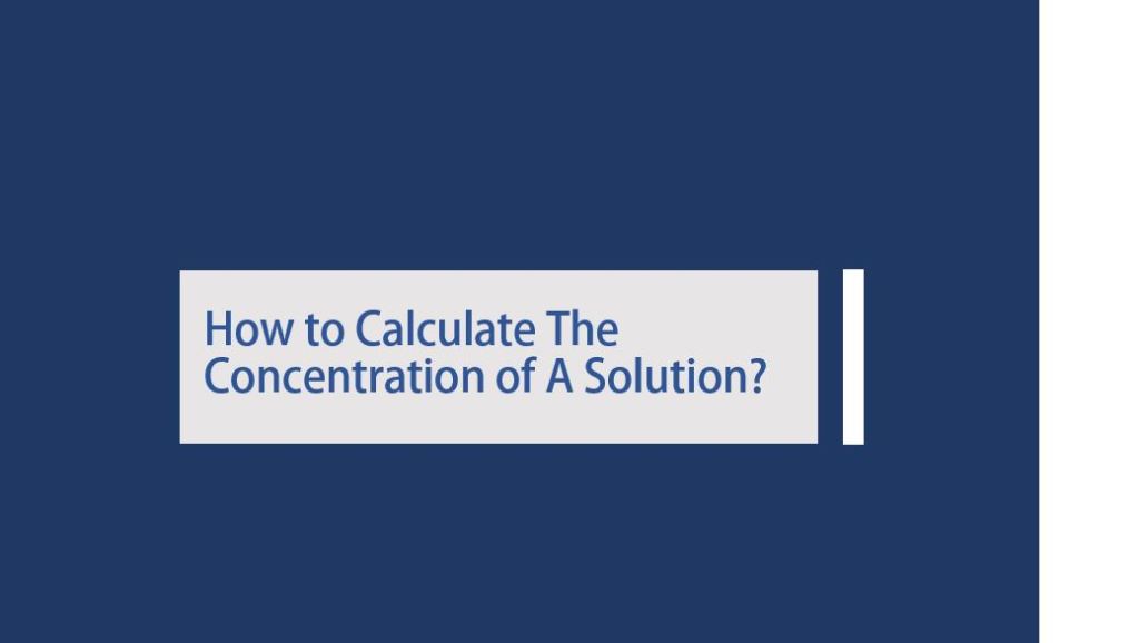 How to calculate the concentration of a solution?: Mole Course (15)
